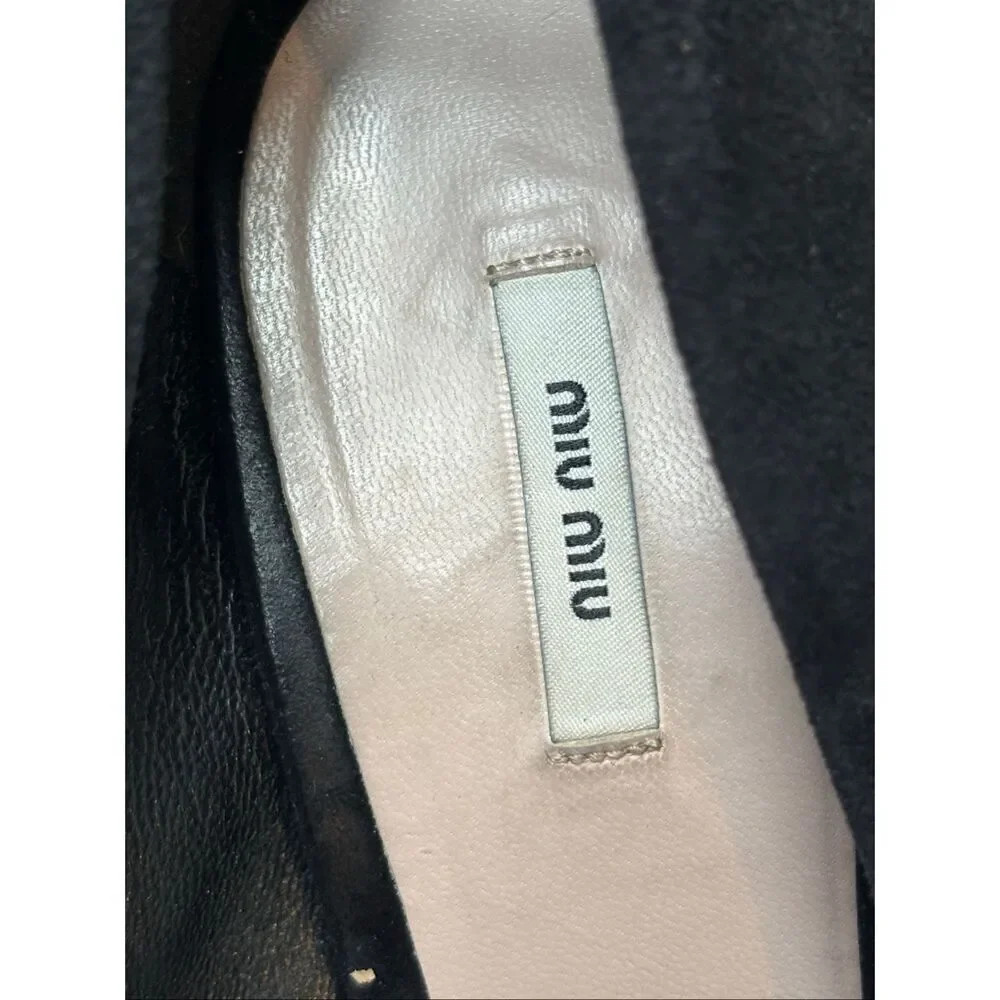 Miu Miu Black Suede Platform Pumps Sky High Stiletto Heels Luxury Designer Shoes